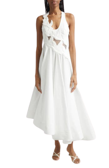 Luna Appliqué Midi Dress