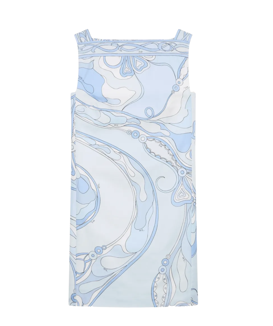 Orchidee-print silk dress