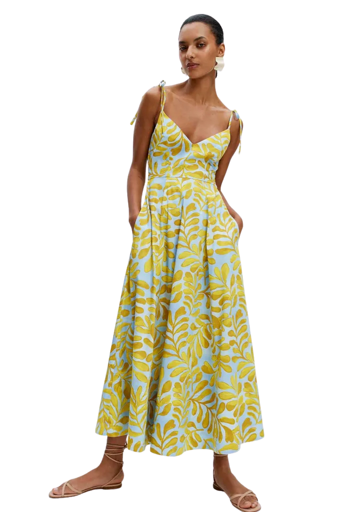The Ekberg Dress (Citrus Palm)
