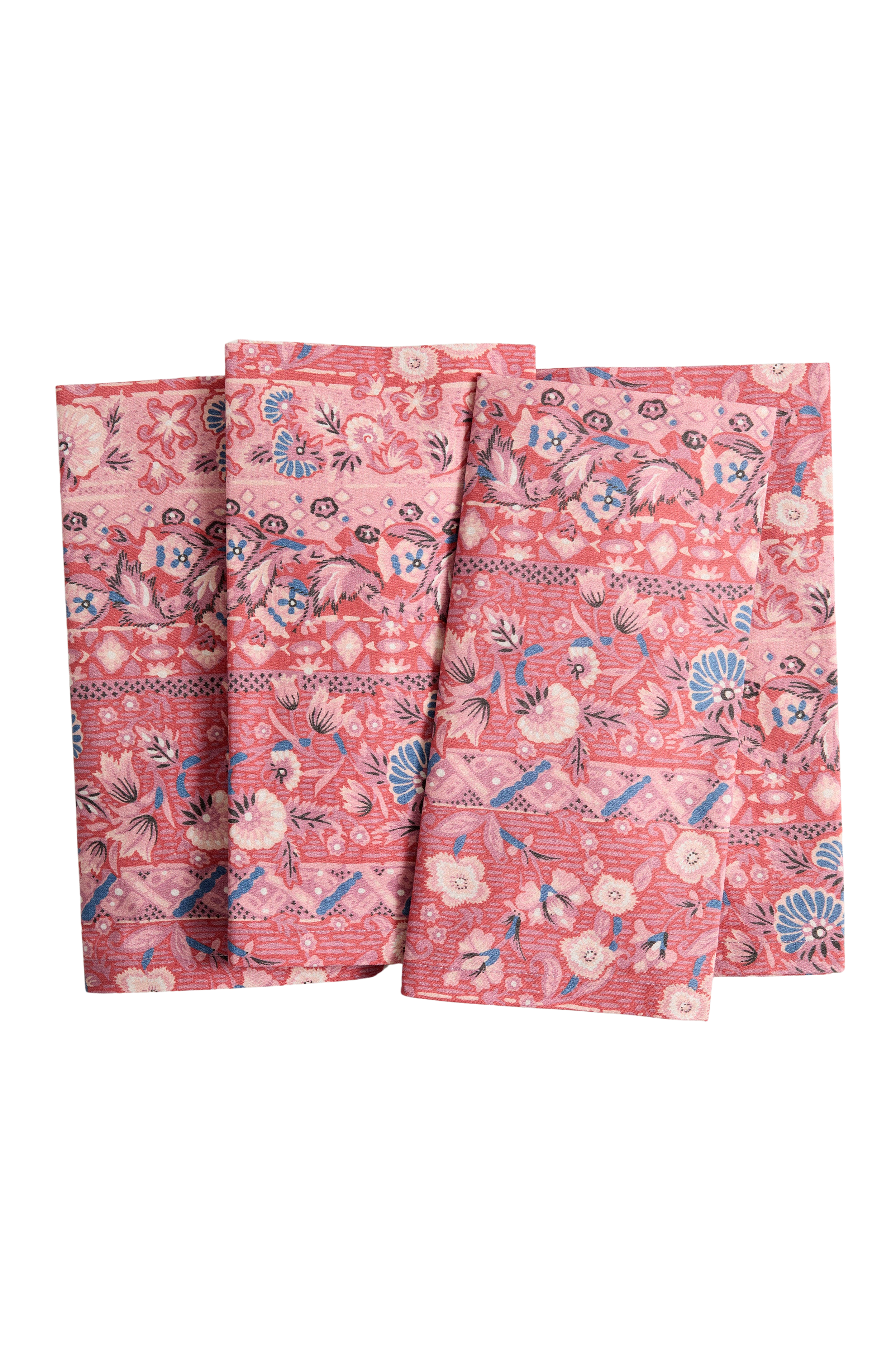 Americana Batik Stripe Printed Napkins Set of 4
