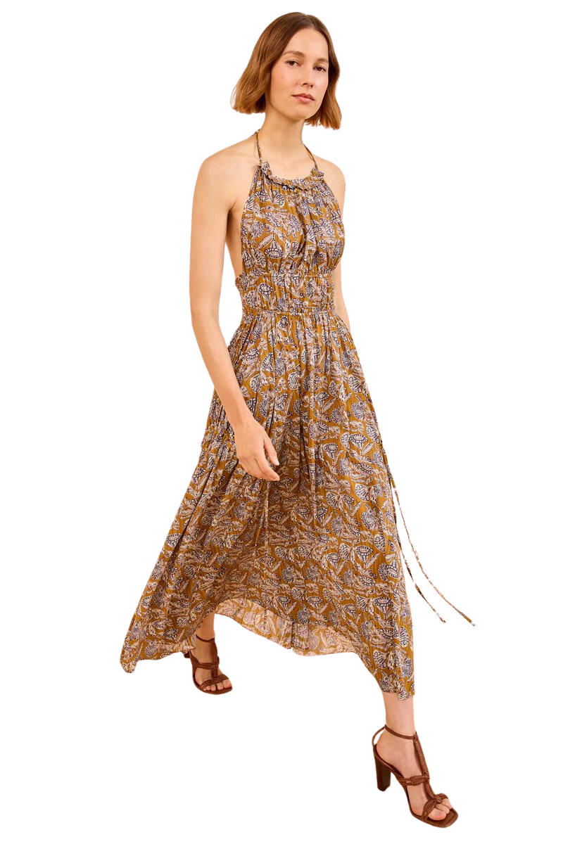 Anelise Halter Midi Dress
