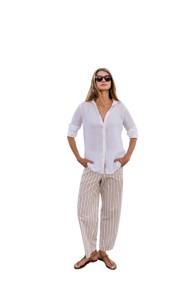 Charley Pant - Mocha Stripe