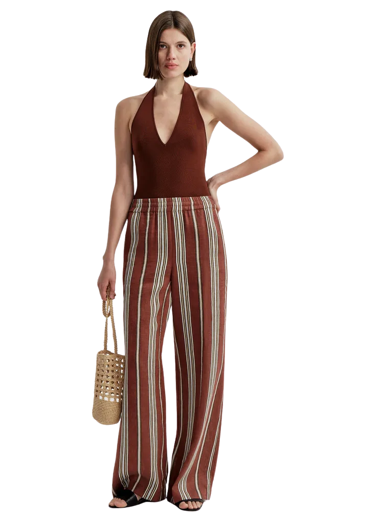 Tyler Striped Linen Pant