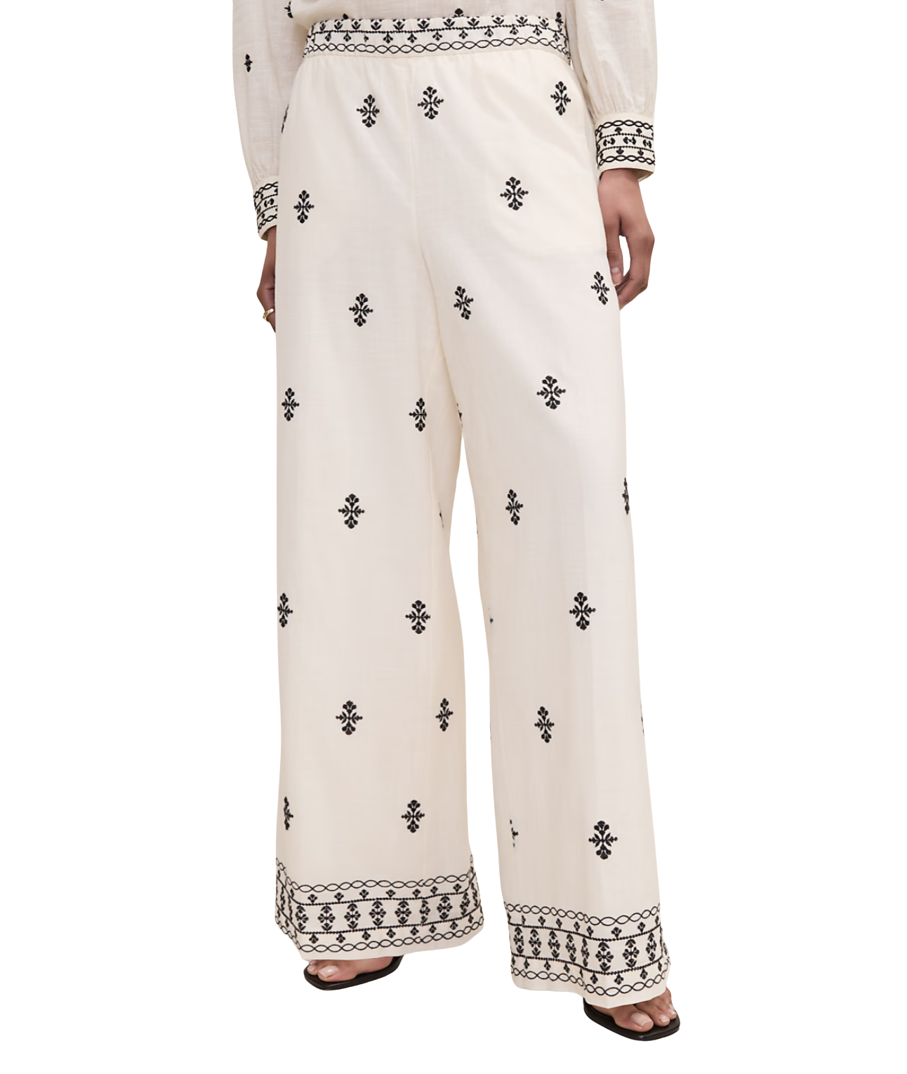 The Embroidered Easy Palazzo Pant