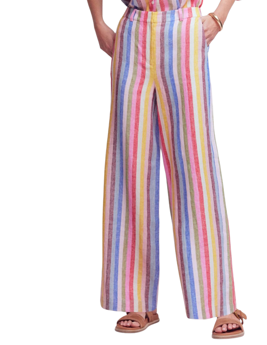 Belgravia Linen Pants Multi Stripe