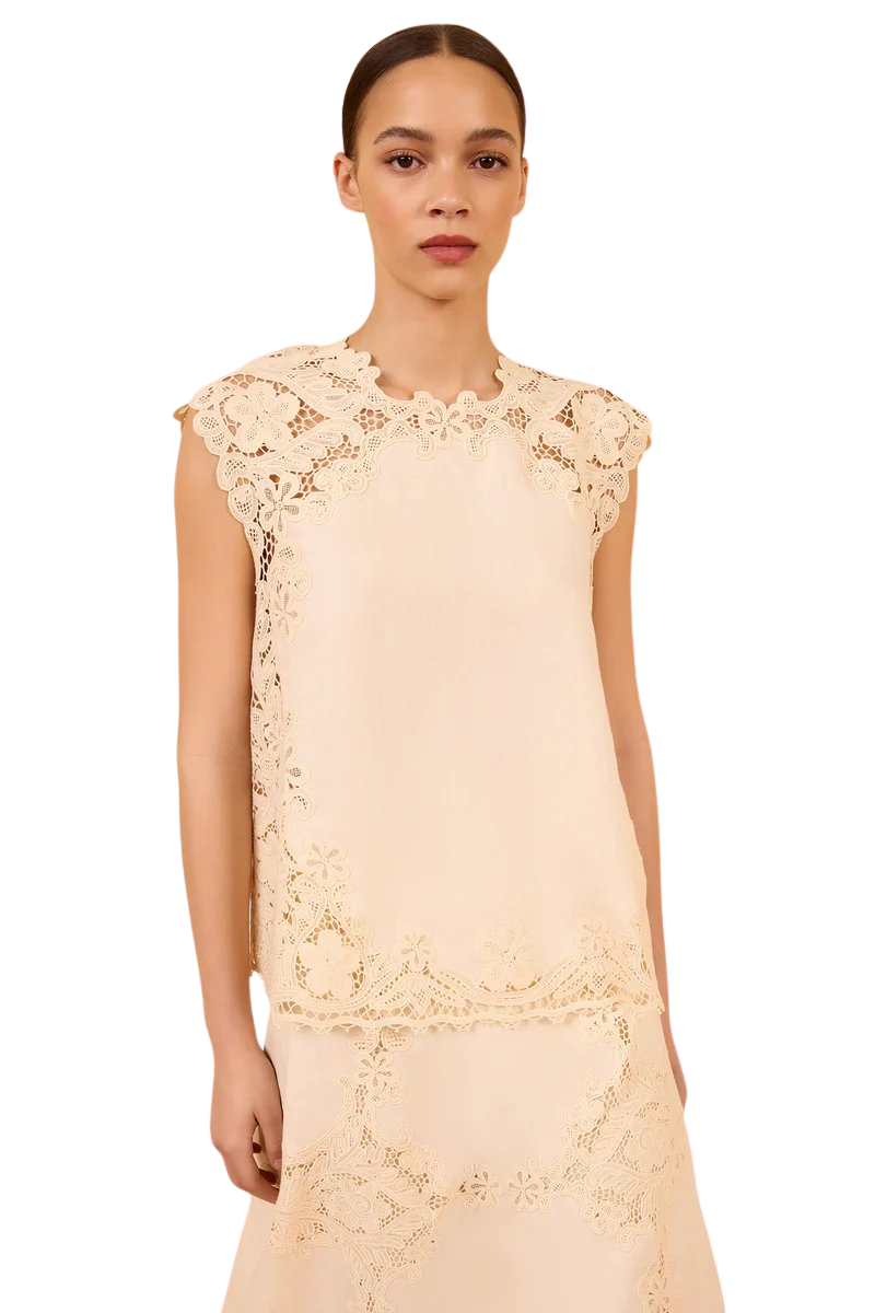 Fleur Linen Top