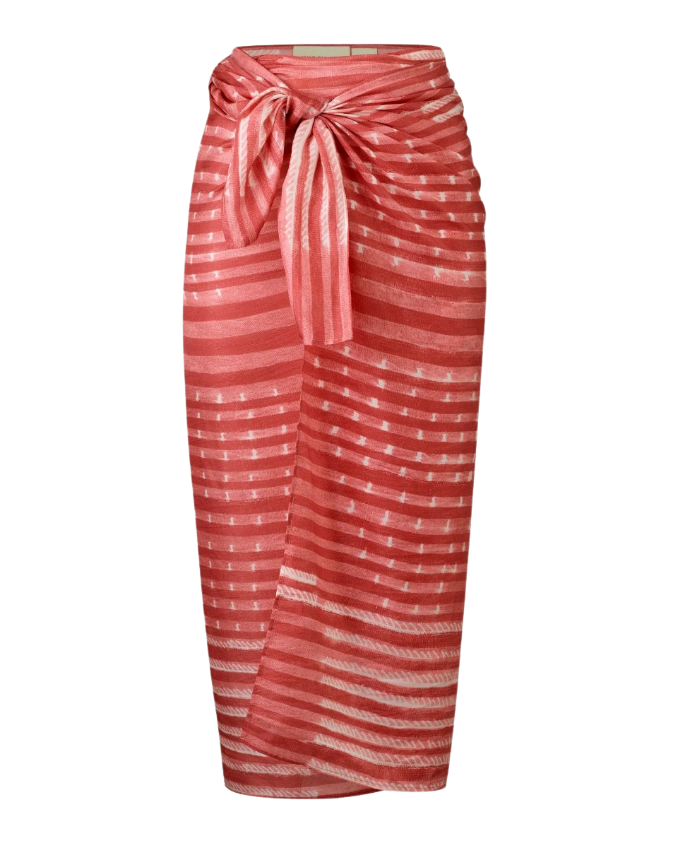 The Sarong (Pink Nigella Print)