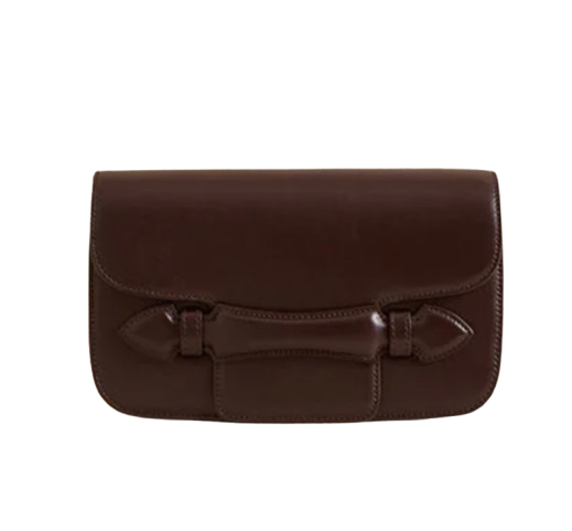 Romy Clutch in Chocolate