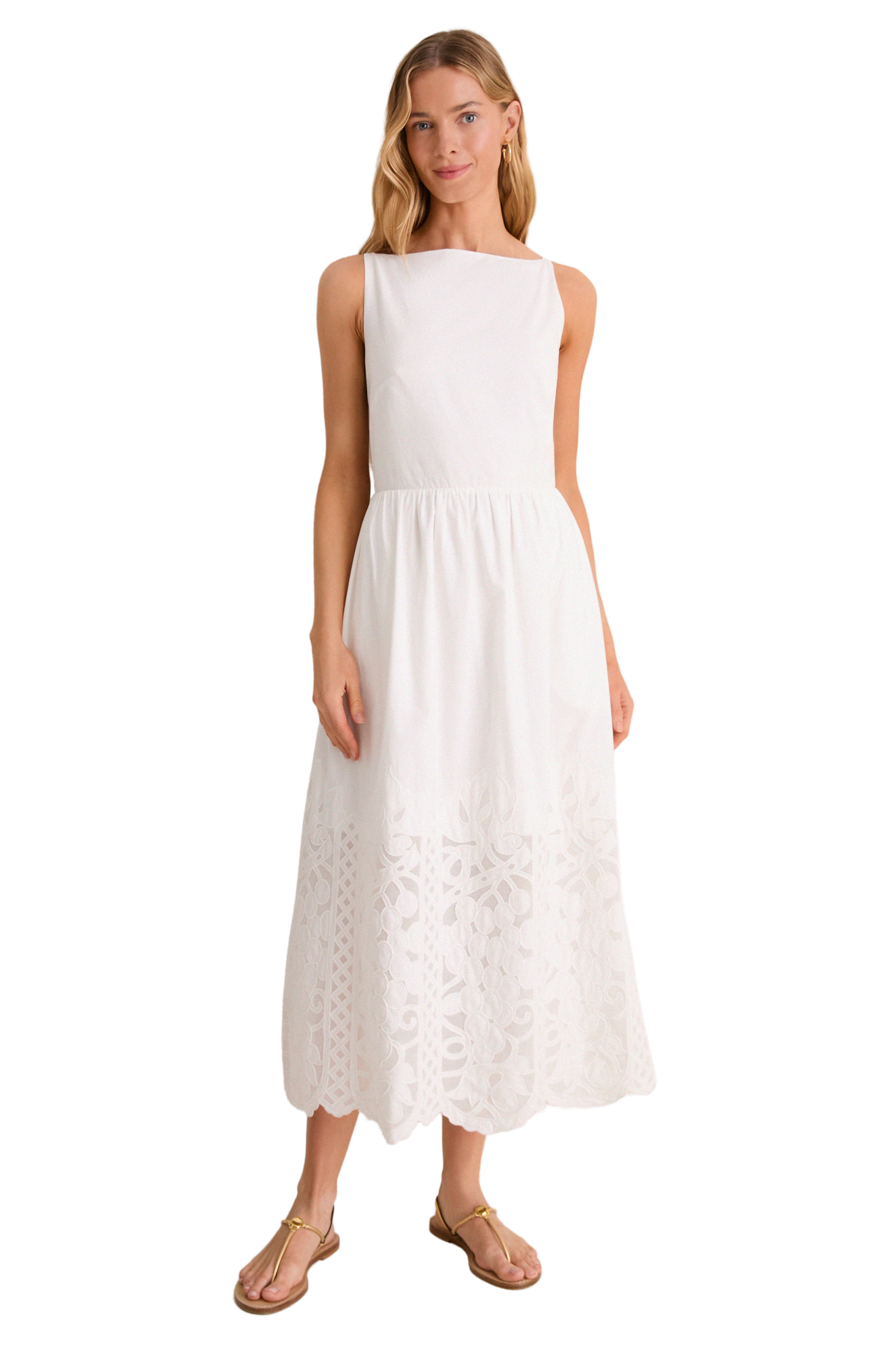 Corvina Embroidered Eyelet Manola Dress