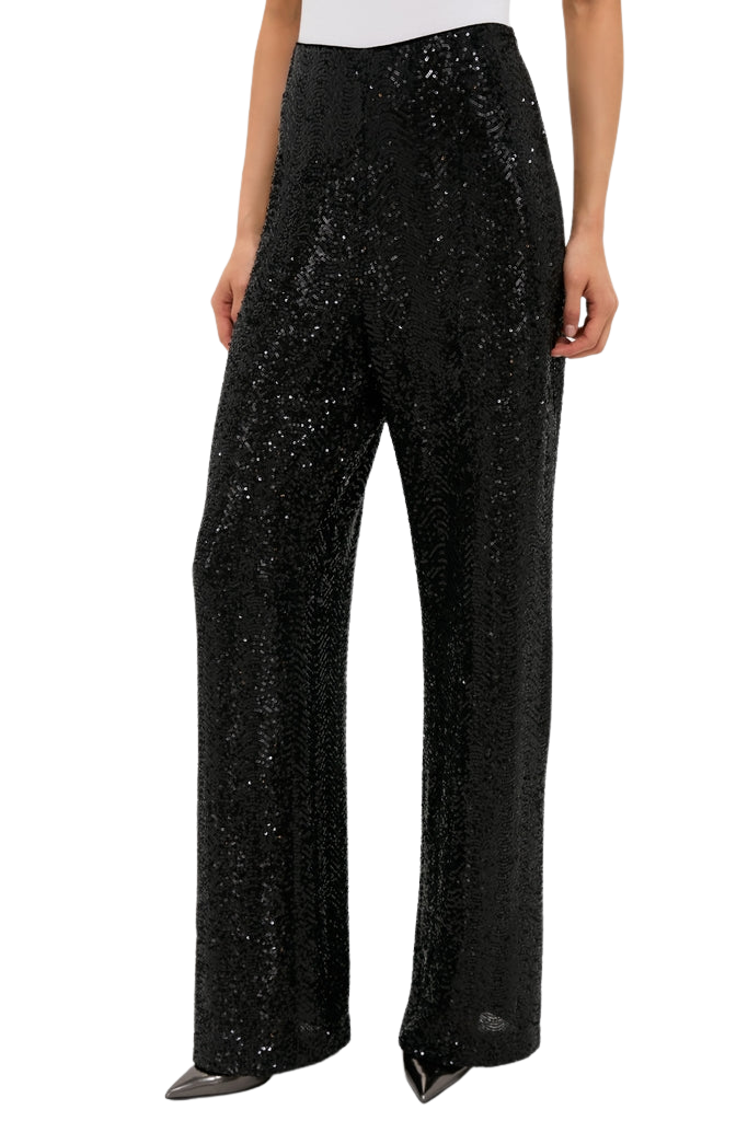 Black Sequin Tatum Pants