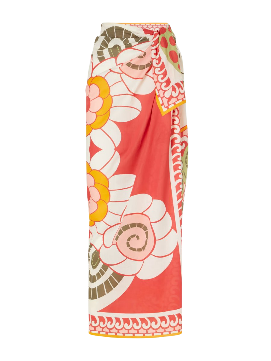 LA DOUBLEJ Pareo printed jersey pareo