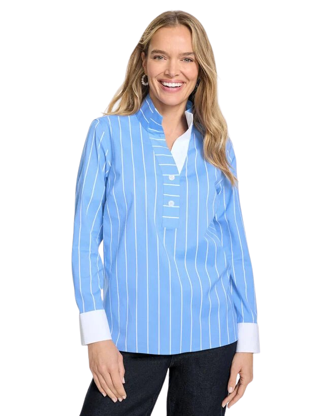 Non-Iron Popover - Breezy Stripe