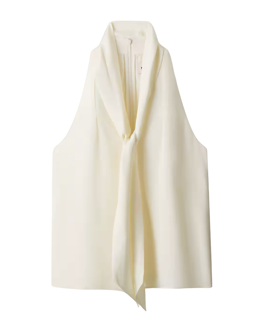 2-in-1 V-Neck Cami Top Matte Fluid Silk