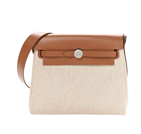 Hermes Military Toile Vache Hunter Herbag Zip Retourne 20