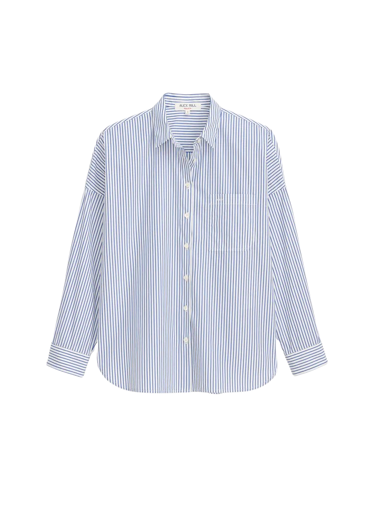 Jo Striped Shirt In Cotton Poplin