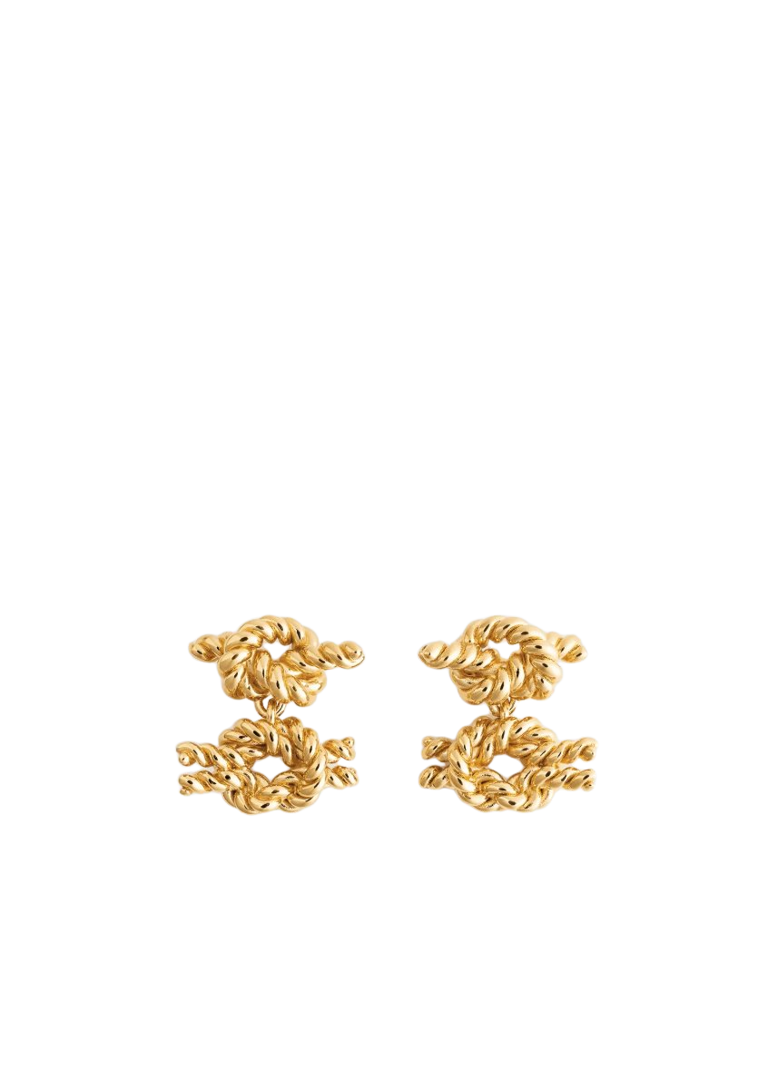 Rope knot earrings