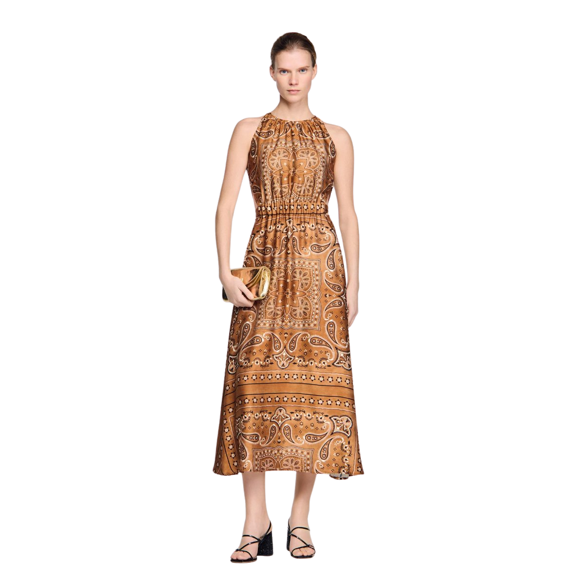 Bandana-print maxi dress