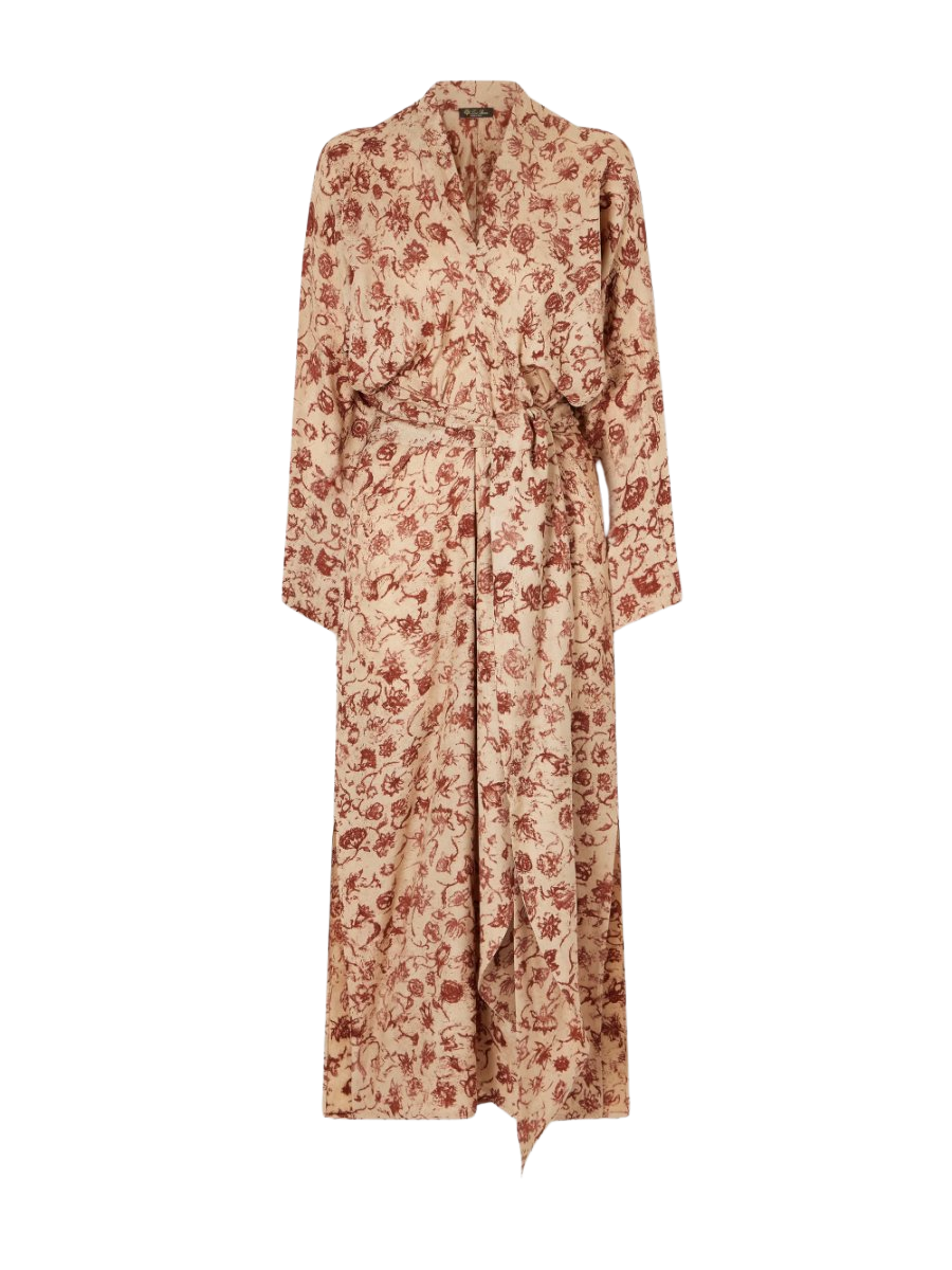 Laura floral-print silk midi dress