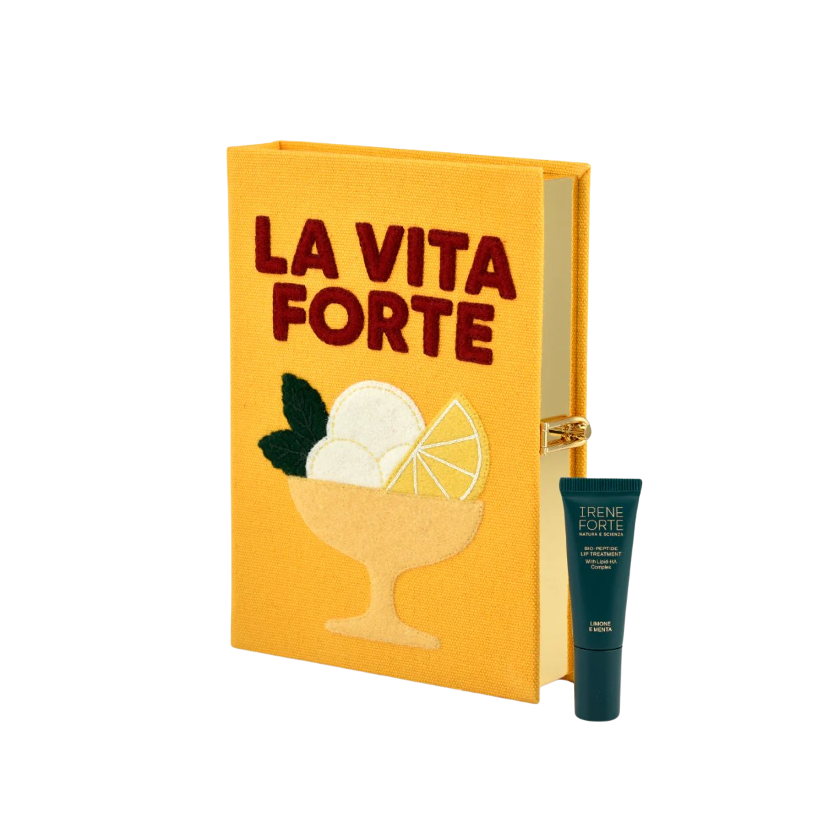"La Vita Forte" Olympia Le-Tan Clutch & Bio-Peptide Lip Treatment