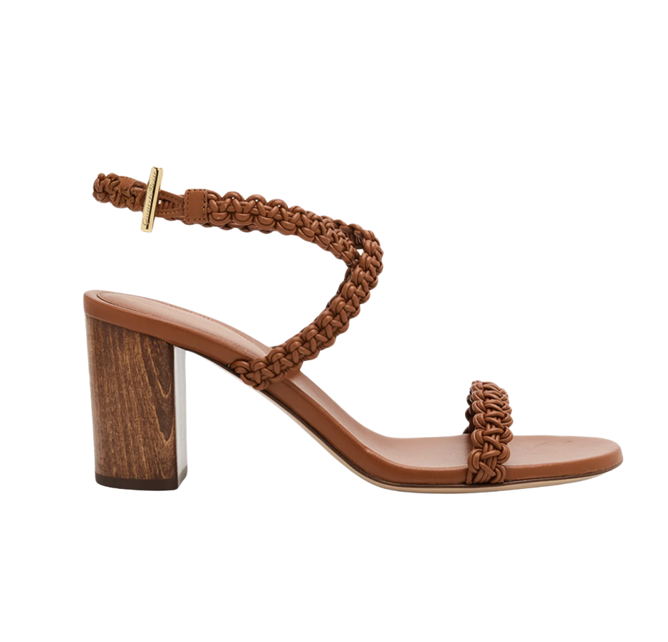 Gianvito Rossi 70mm Braided Leather Sandals