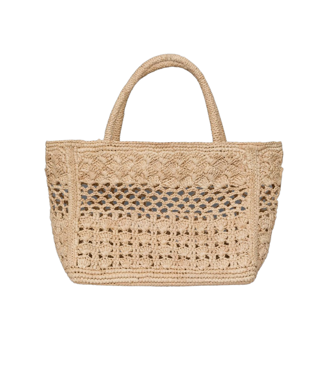 Pranzo Mini Tote in Natural Raffia