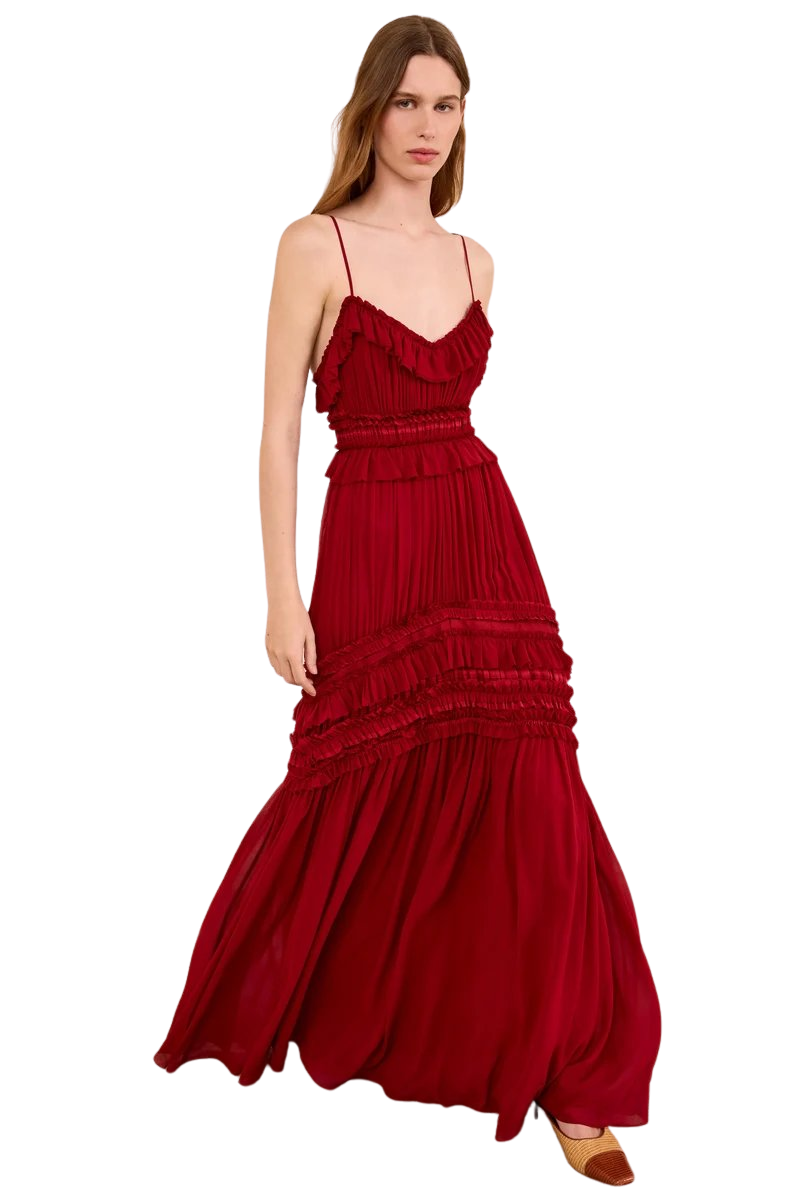 Dorothea Sleeveless Silk Gown
