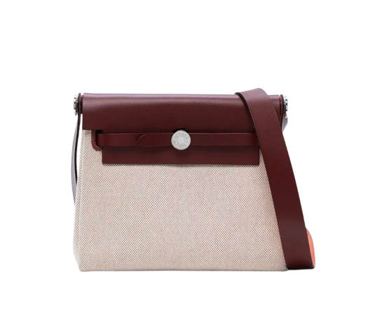Hermes Military Toile Vache Hunter Herbag Zip Retourne 20