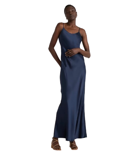 100% Washable Silk Maxi Slip Dress