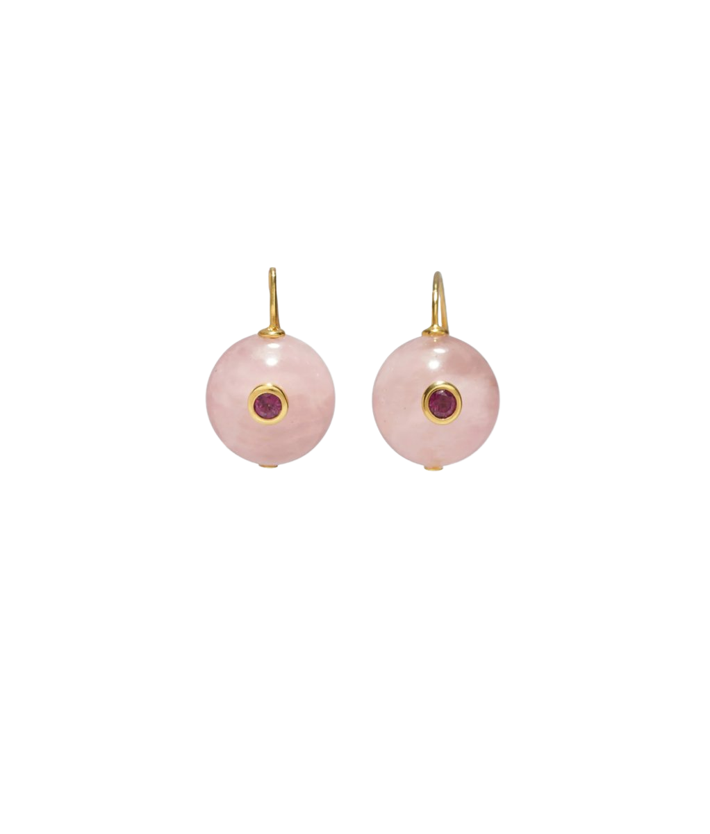Comet Earrings in Madagascar Rose