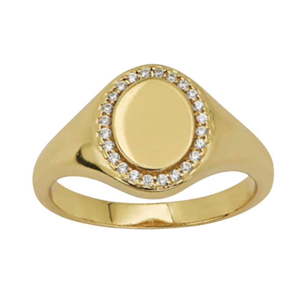 Pave Crest Ring
