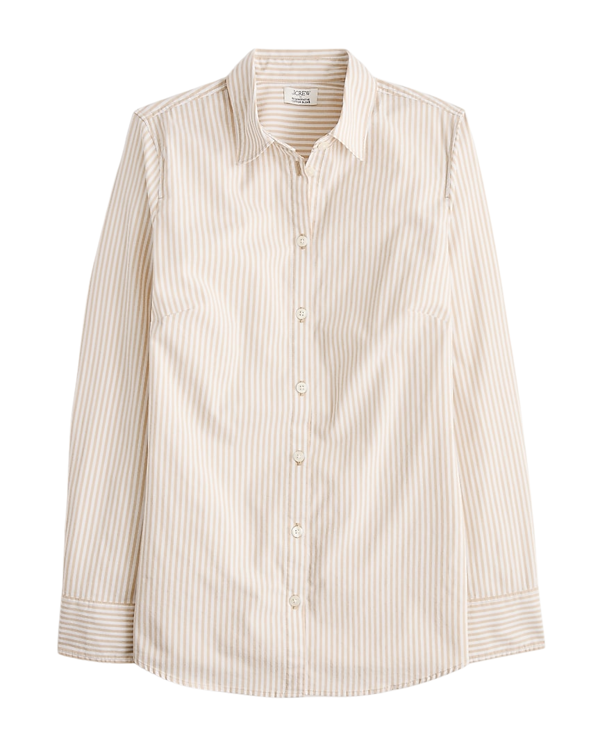 Poplin button-up shirt in signature fit