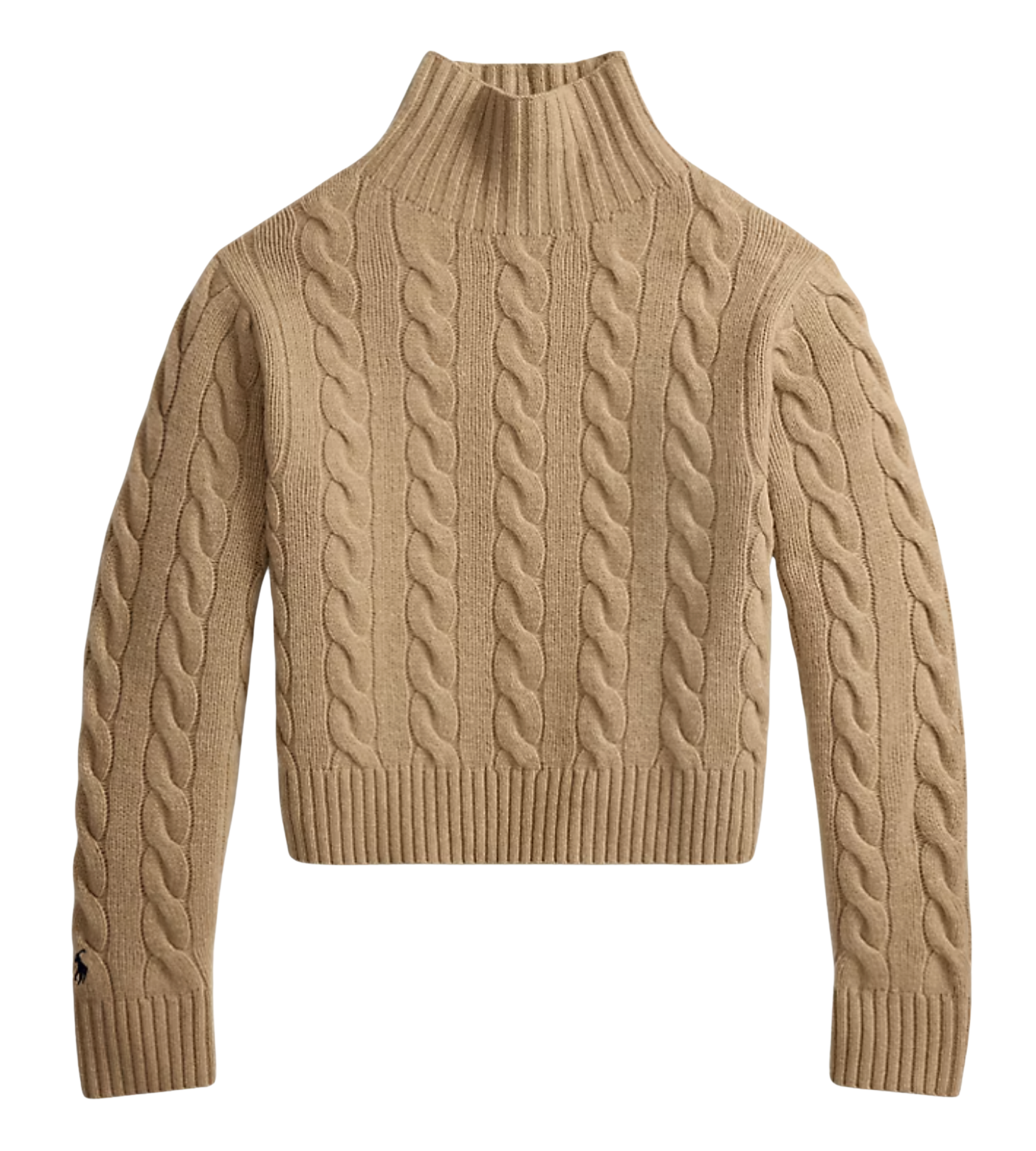 Cable-Knit Wool-Cashmere Turtleneck