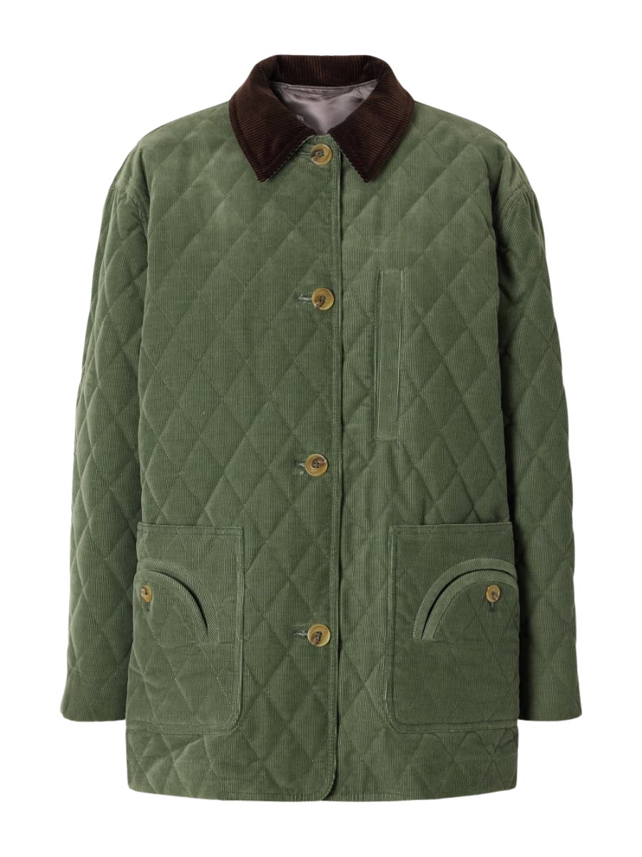 Clelia matellassé cotton-corduroy jacket