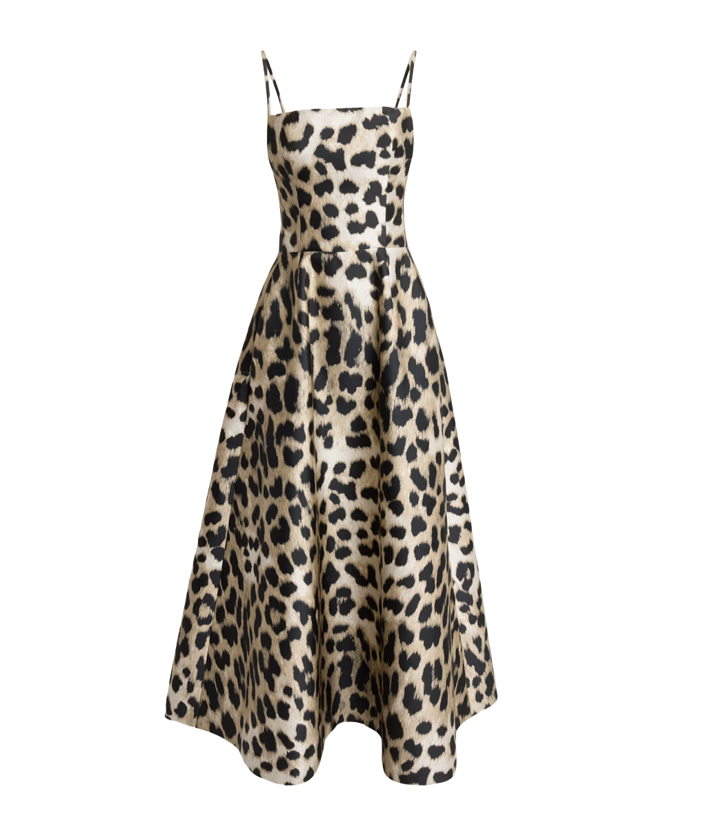 Givenchy Sleeveless Animal-Print Gown