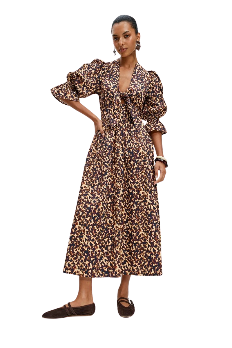 Bunny Dress (Tortoiseshell Print)
