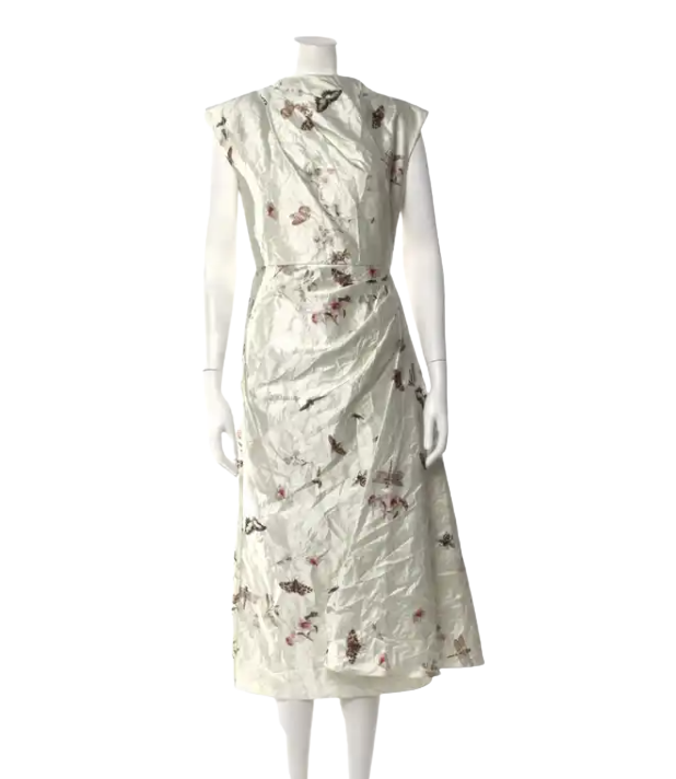 Erdem Floral Print Long Dress w/ Tags