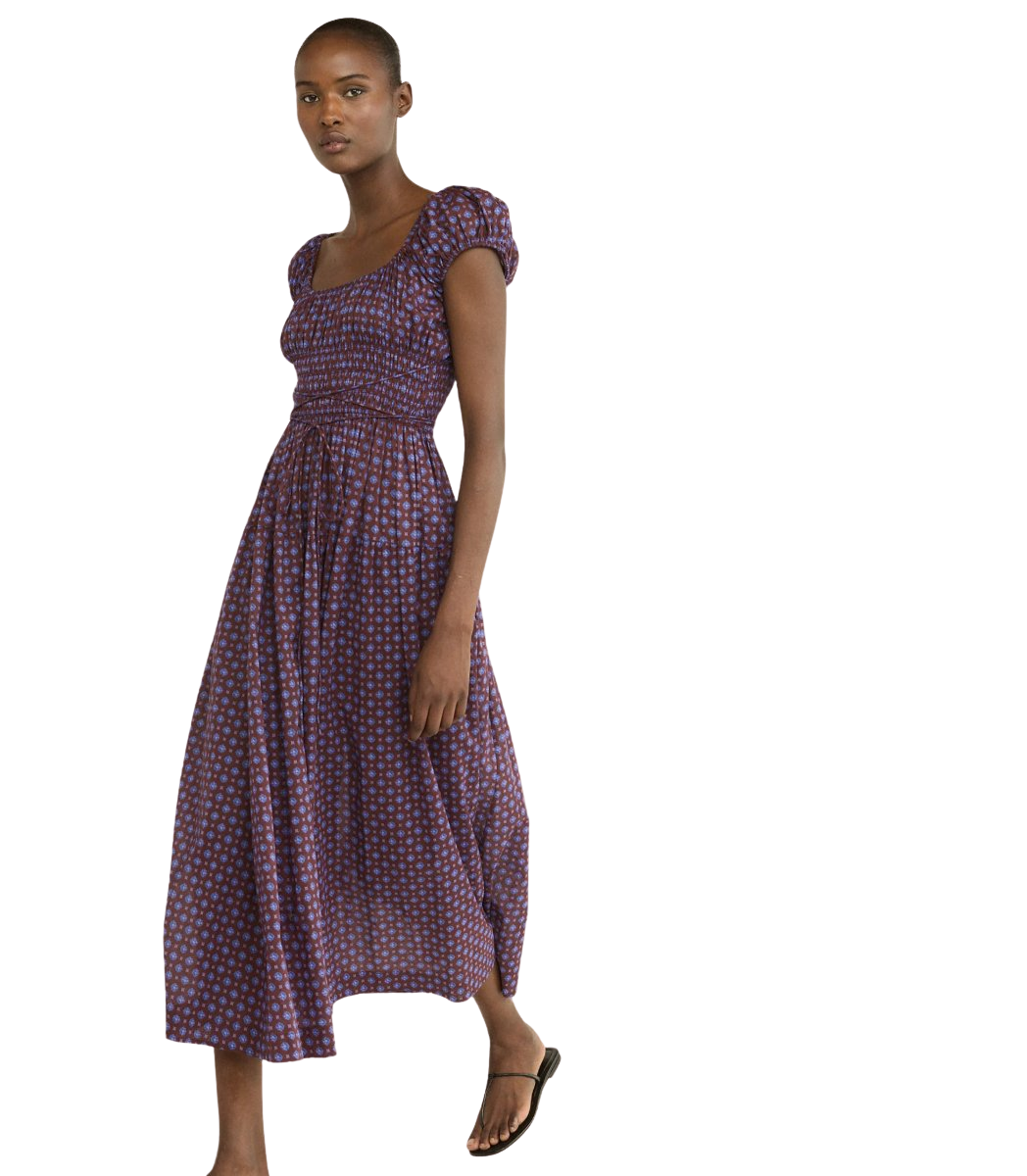 QUINELLE DRESS IN MENORCA FOULARD