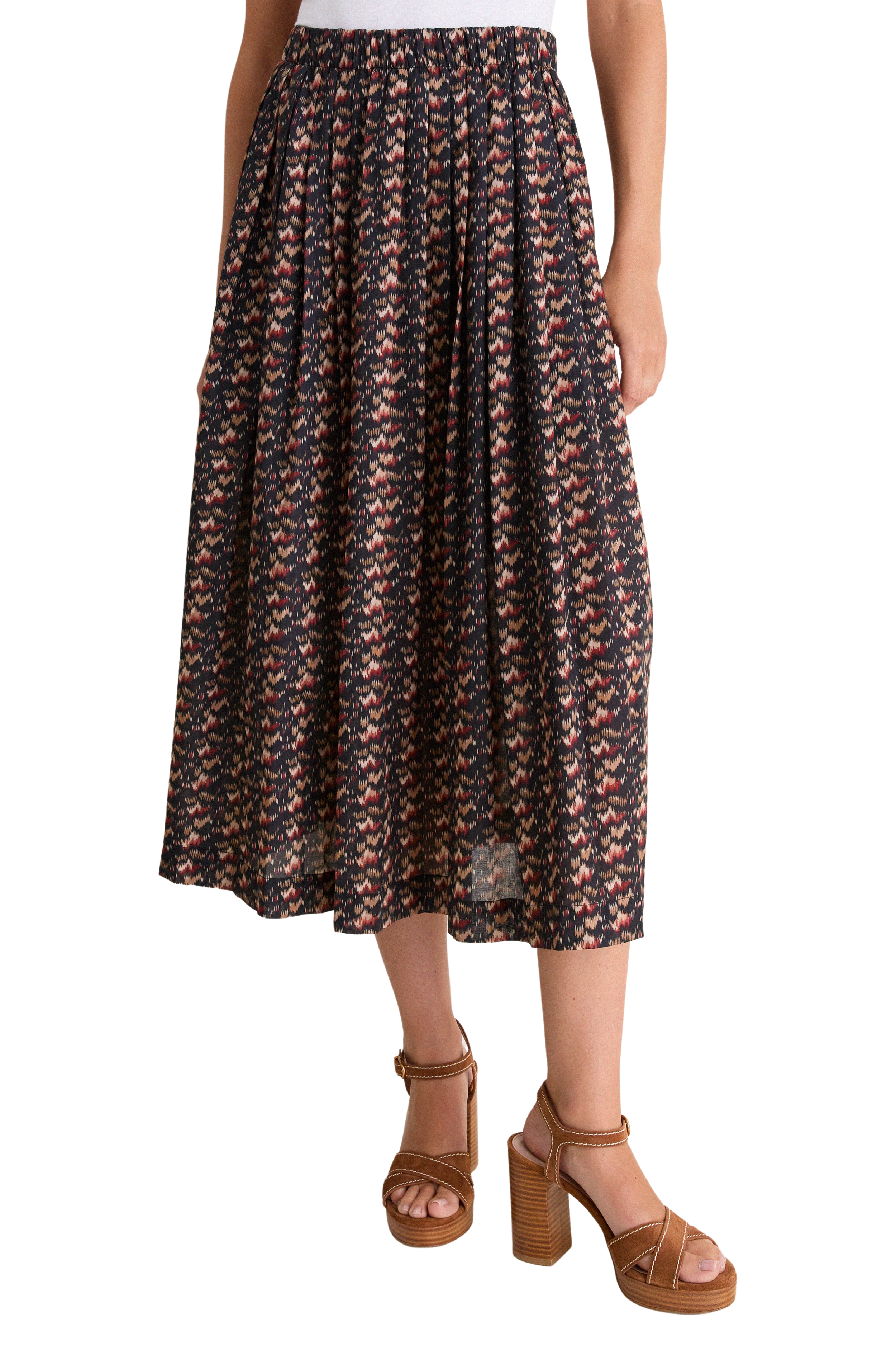 Abstract Alps Dixon Midi Skirt