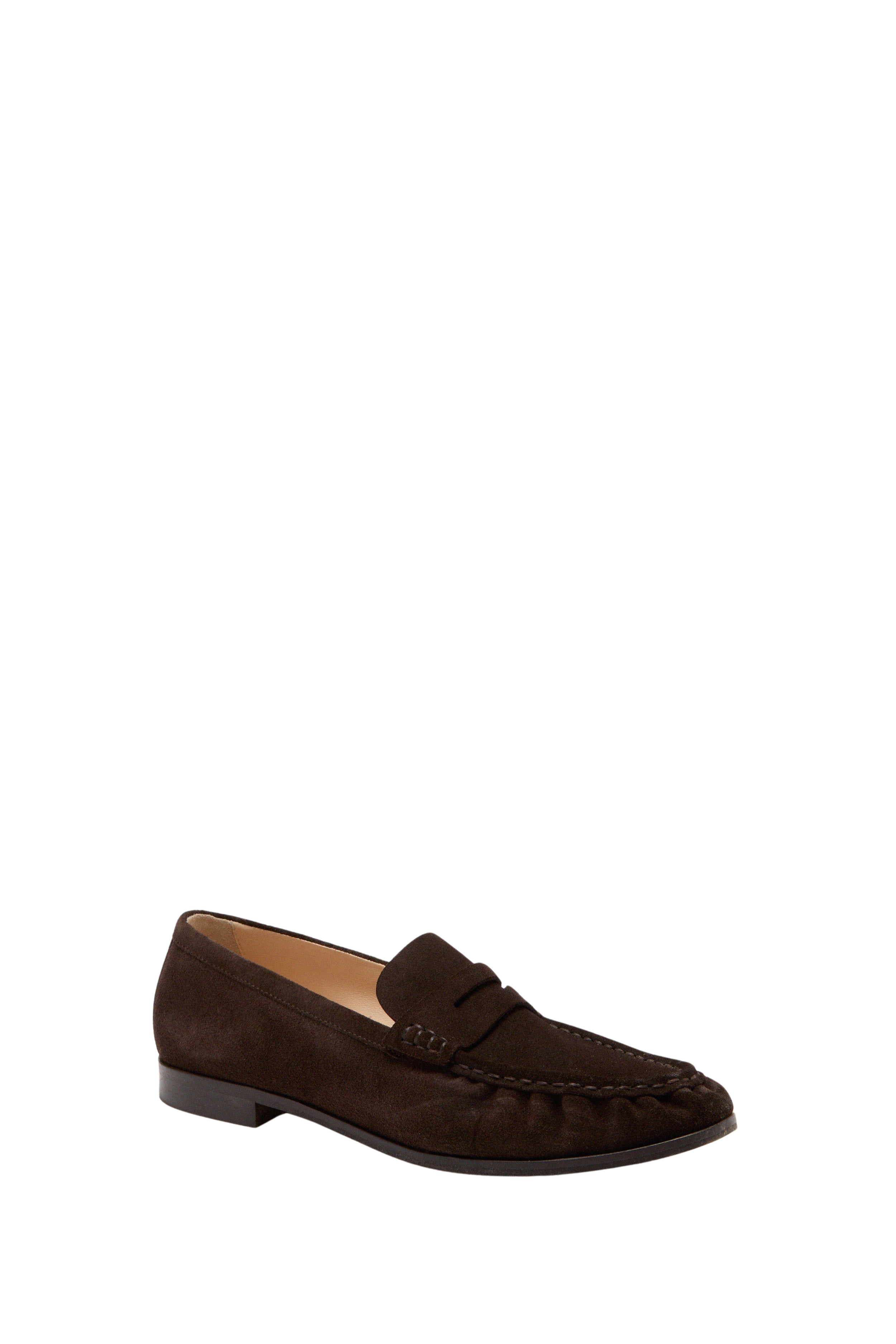 Chocolate Suede Vivian Loafers