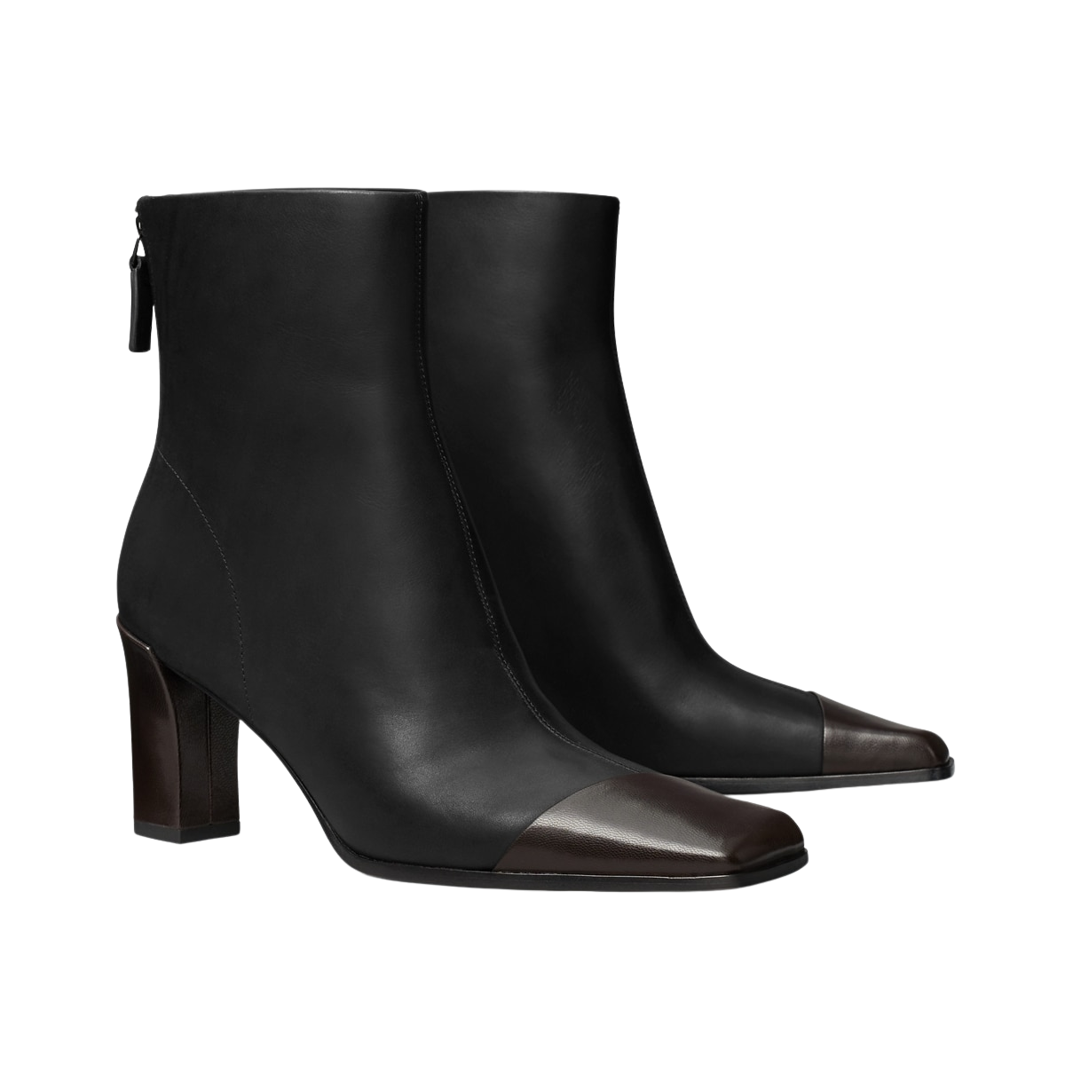 ASYMMETRIC CAP-TOE ANKLE BOOT
