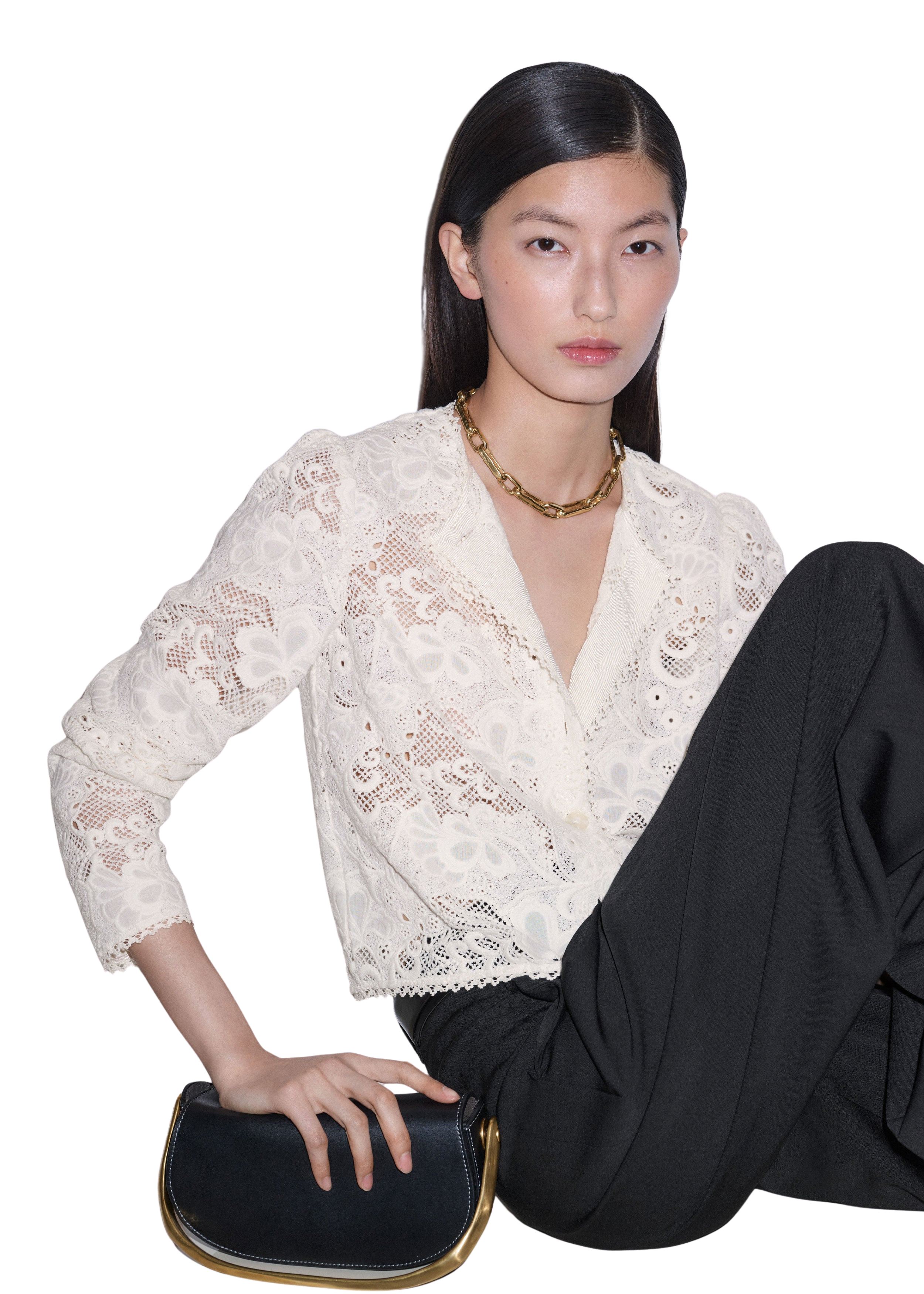 Lace Crop Jacket Guipure Lace