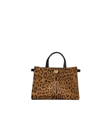 Small Cotswolds Tote in Leopard/black - Women | Burberry® Official