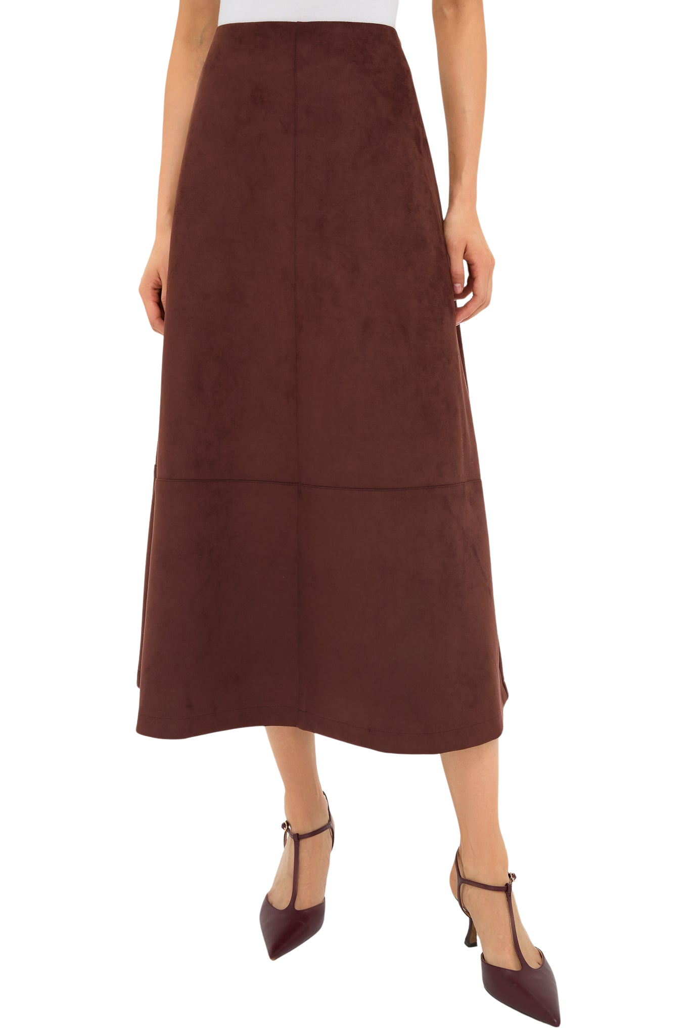 Ganache Vegan Suede Veronica Skirt