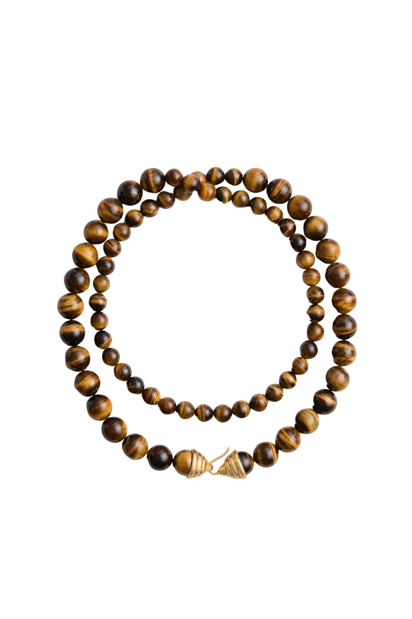 Tiger's Eye Double Strand Celine Necklace