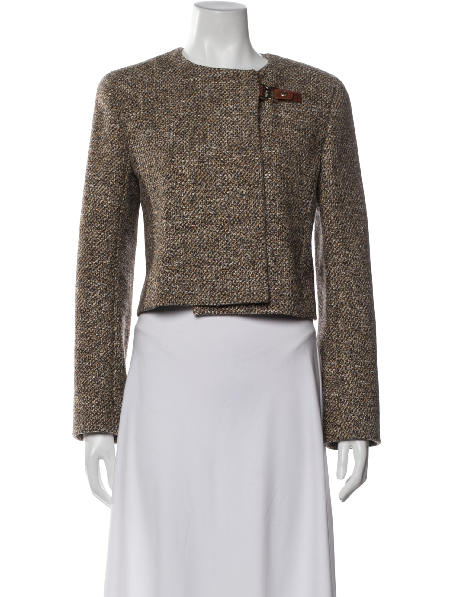 Chloé Wool Tweed Pattern Jacket