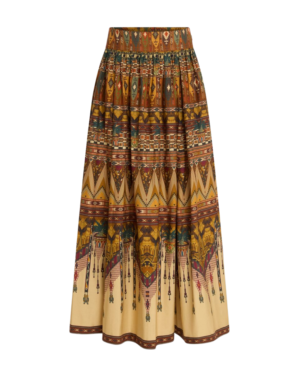 Ombretta Skirt in Desert Print