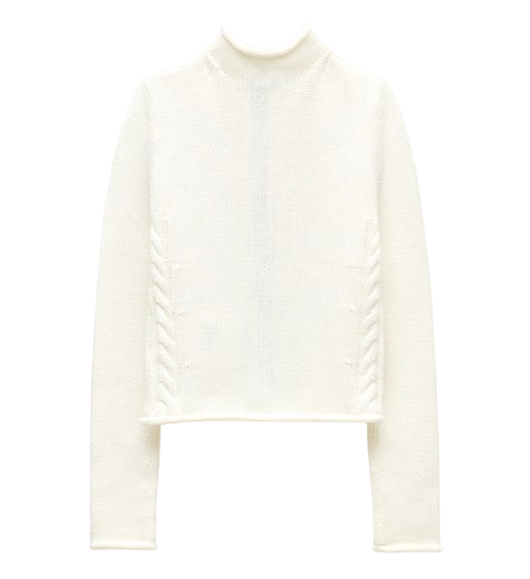 Rollneck™ reversible cardigan