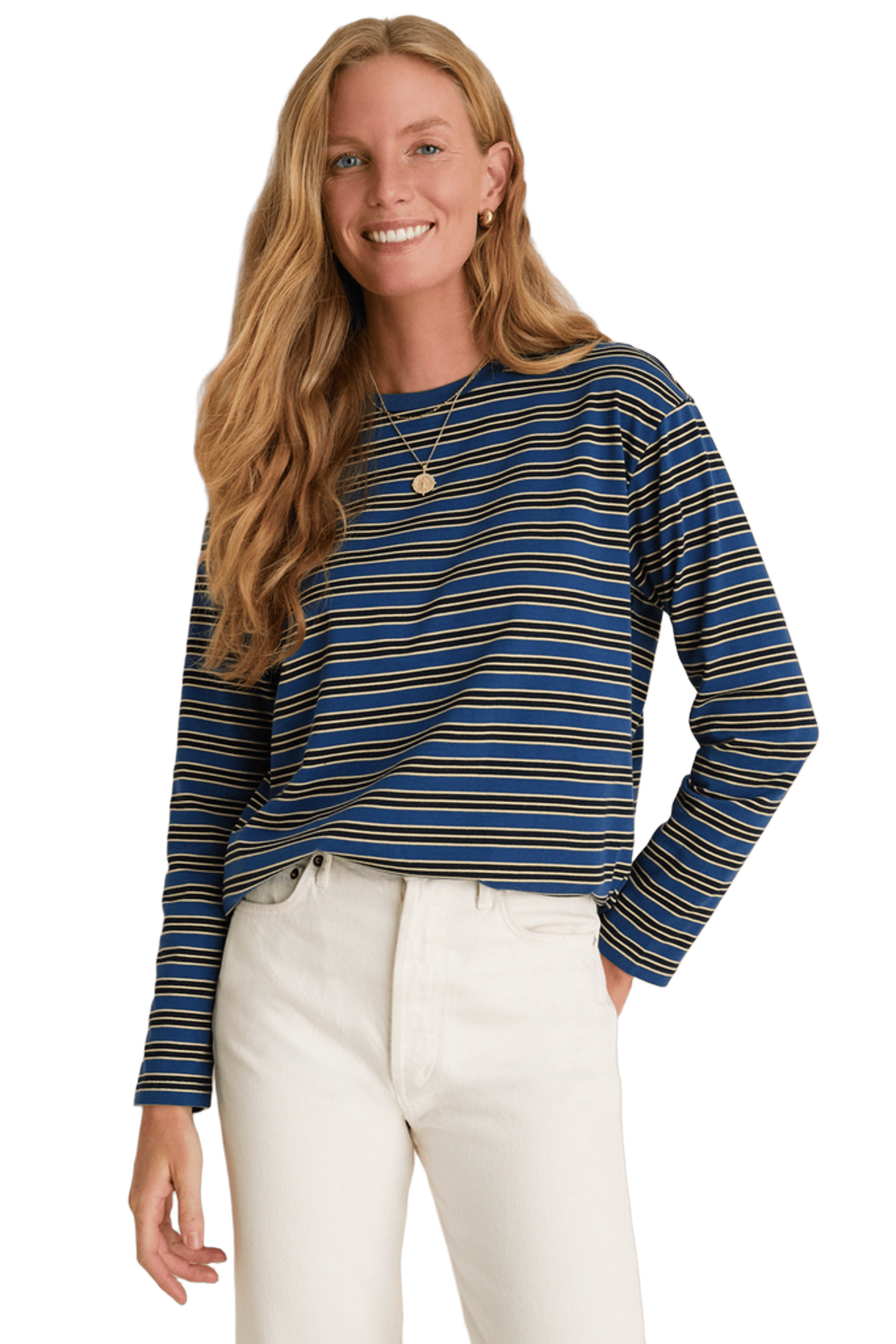 Navy Collegiate Stripe Morris Shirt