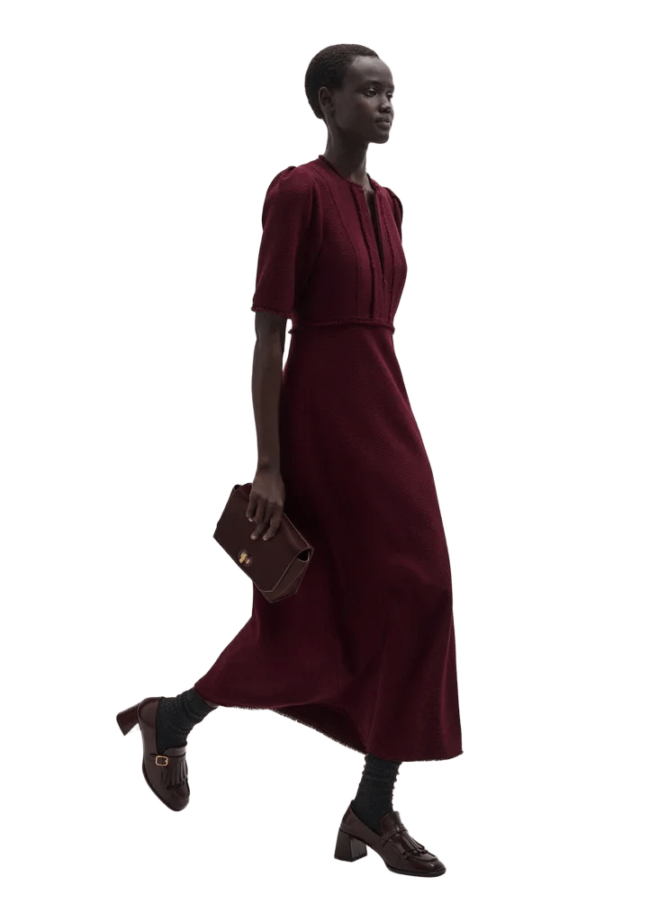 Fringe Slim Midi Dress