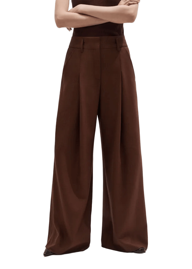 Pleat Wide-Leg Trouser